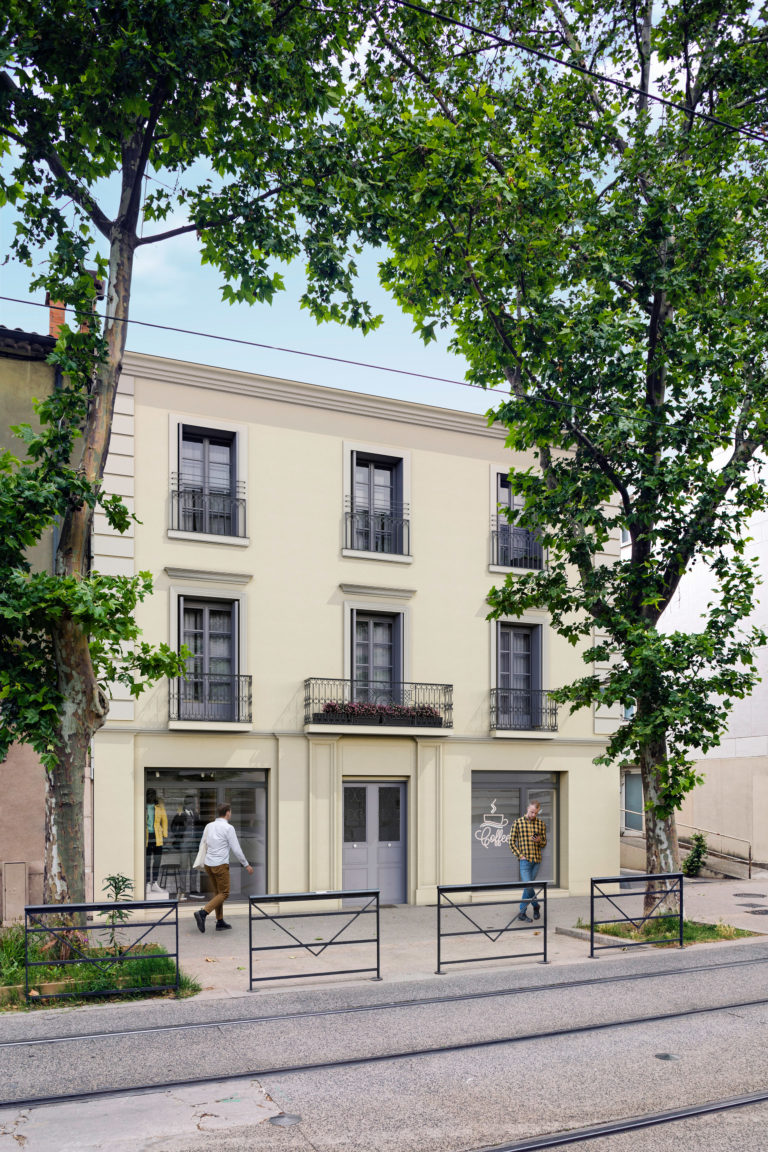 1 Bis Cours Gambetta 69003 Lyon Réhabilitation immeuble cours Gambetta, à Montpellier – Lhenry Architecture